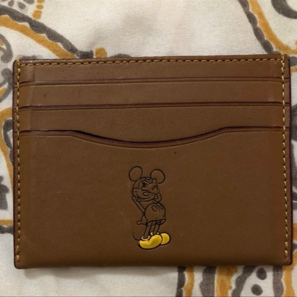 Coach x Disney Mickey Mouse Credit Card Holder Wallet